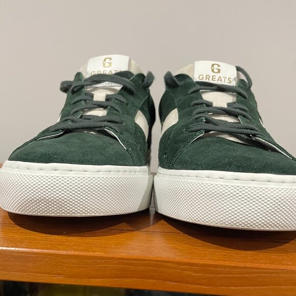 GREATS Sneakers ~ Men's Royale 2.0 Lace Up ~ Hunter Green Suede ~ Size 7 - Picture 4 of 8